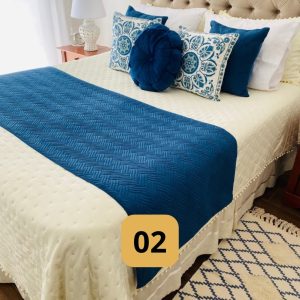 Set en tono azul marsella