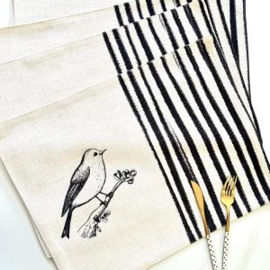 Set 6 individuales Pajarito Negro