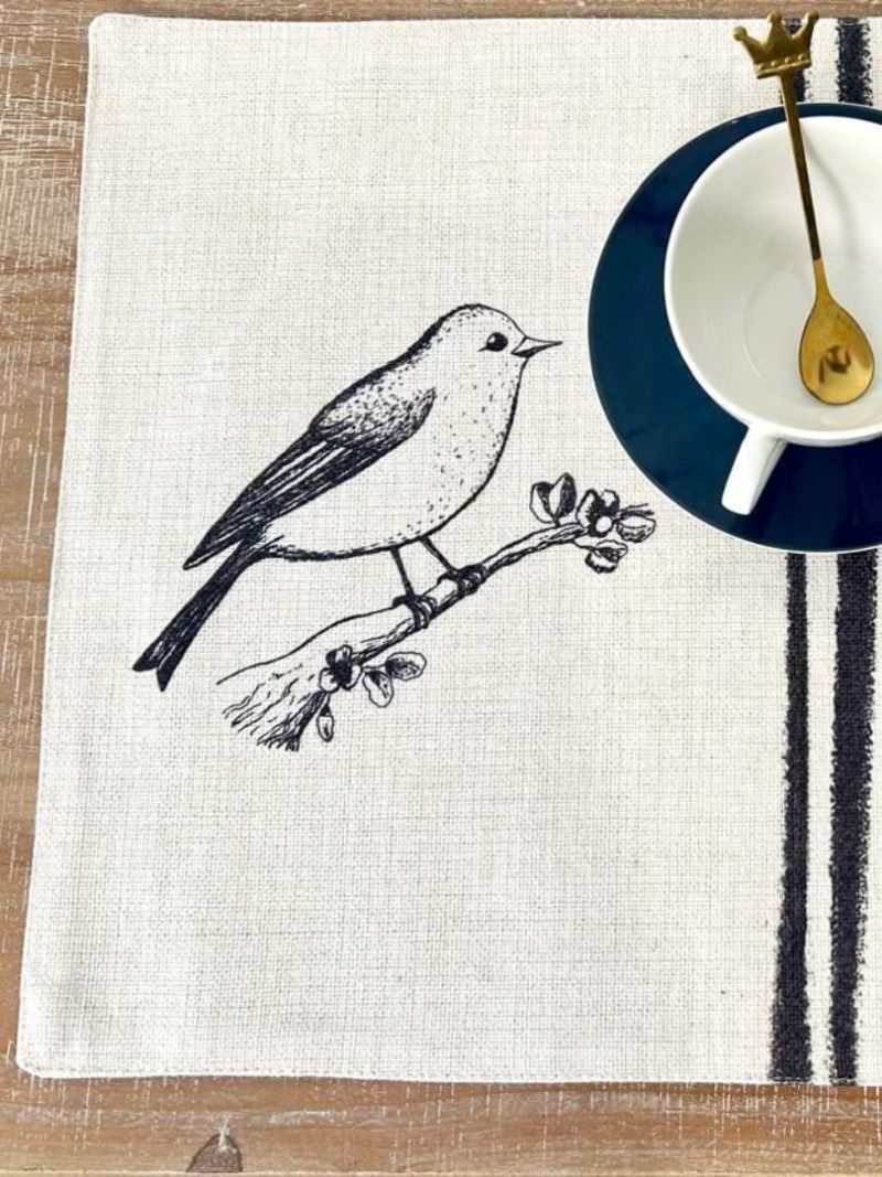 Set 6 individuales Pajarito Negro