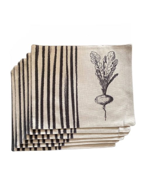 Set 6 individuales Rábano Negro