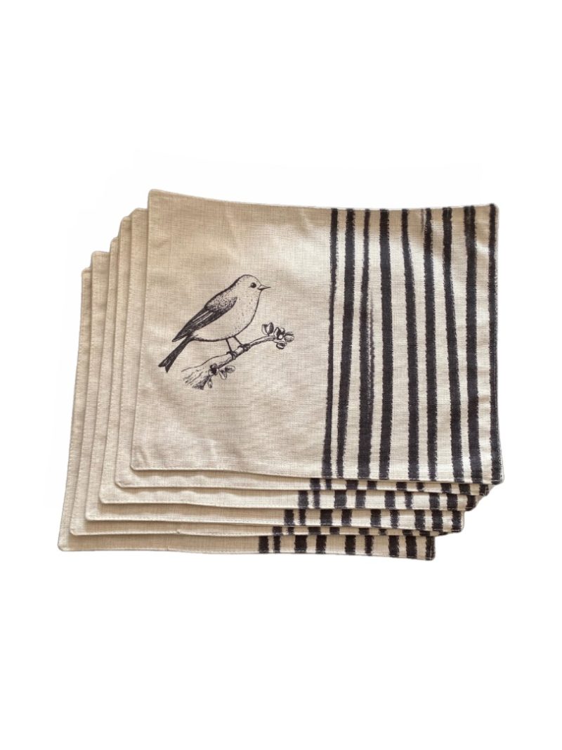 Set 6 individuales Pajarito Negro